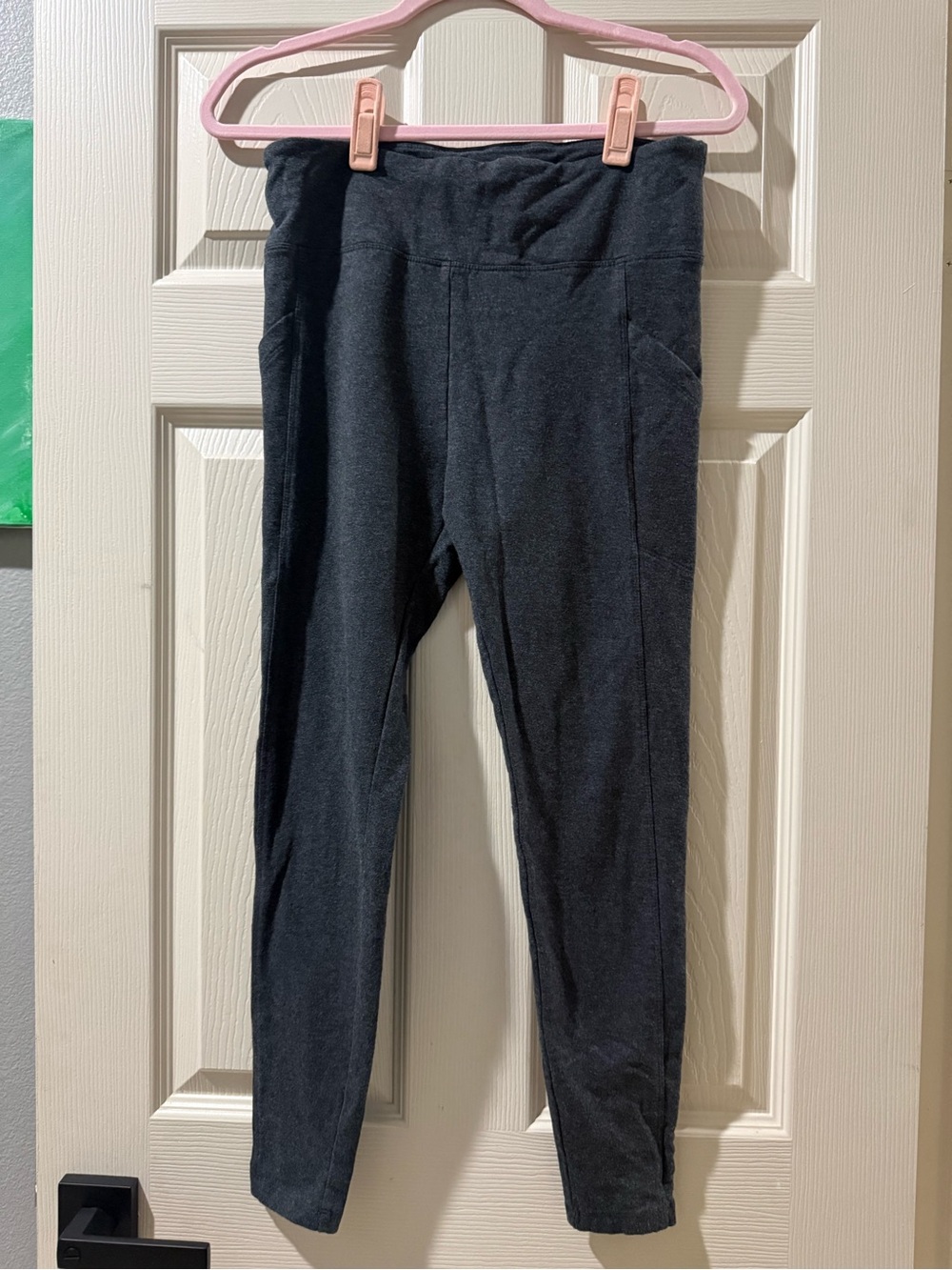 MAX & MIA Charcoal Gray Stretch Pull-On Leggings